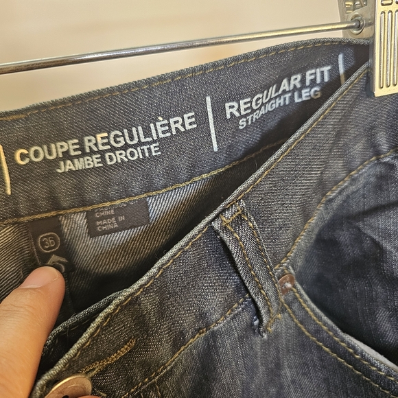 Projekt Raw straight cut cotton blend denim blue jeans pants size men 36x30 US - Picture 6 of 8